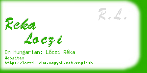 reka loczi business card