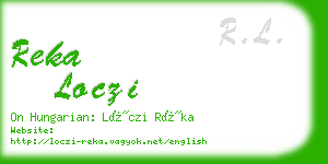 reka loczi business card